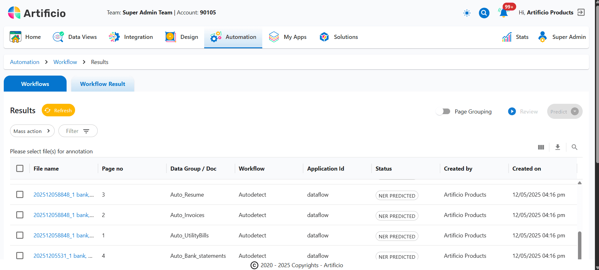 Automated Document Classification