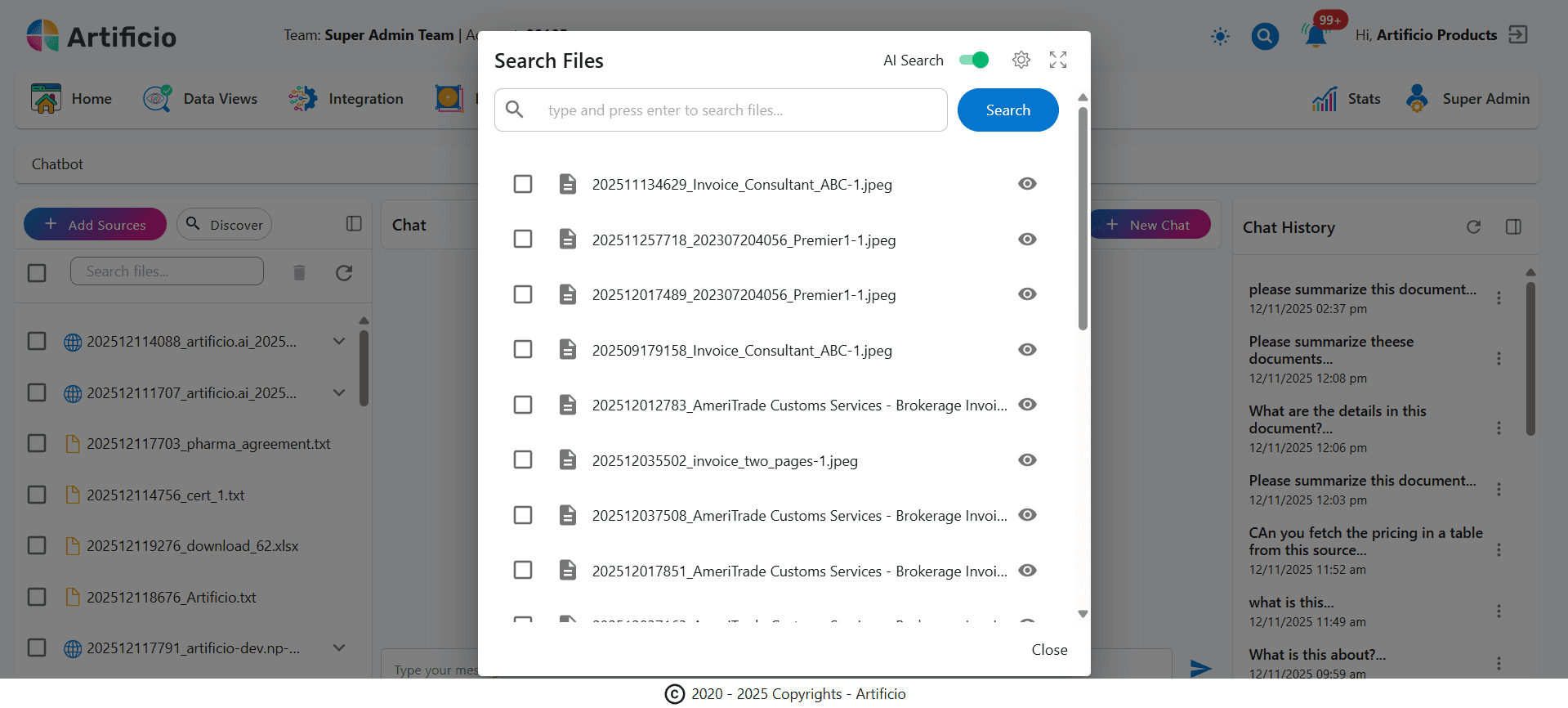 Advanced Search & Analysis