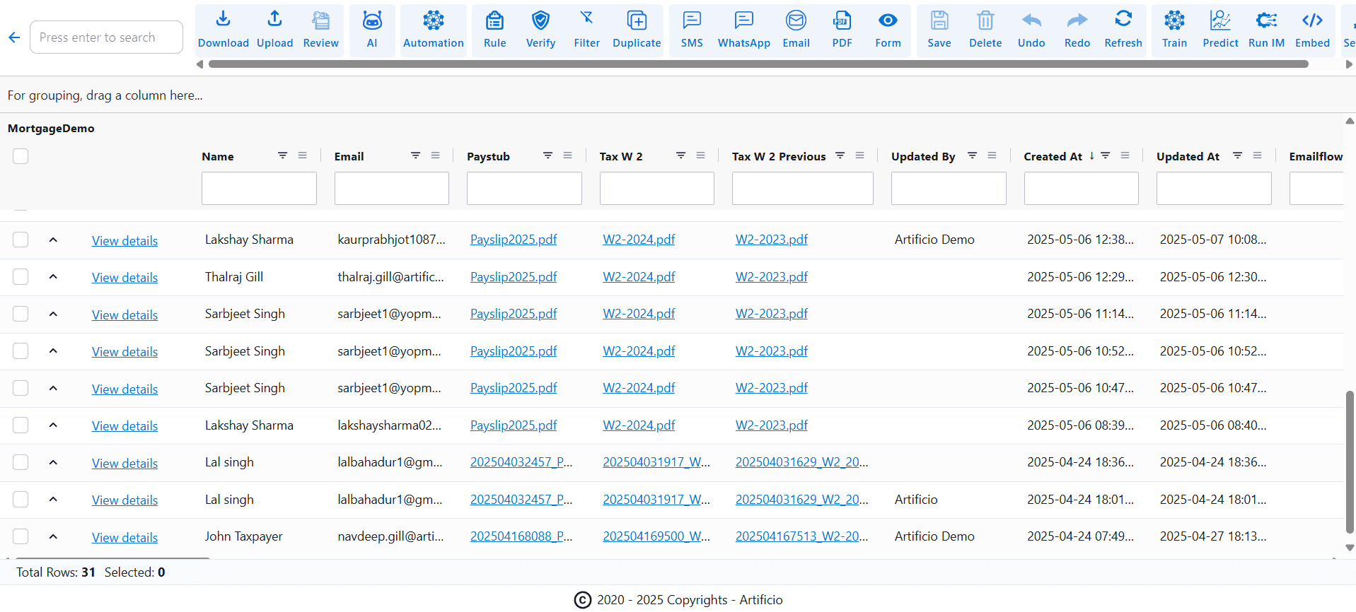 App Data View for Data Verification and Validation App Data View for Data Verification and Validation