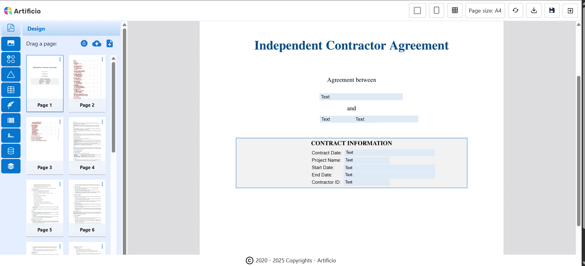 Generate New PDF Documents