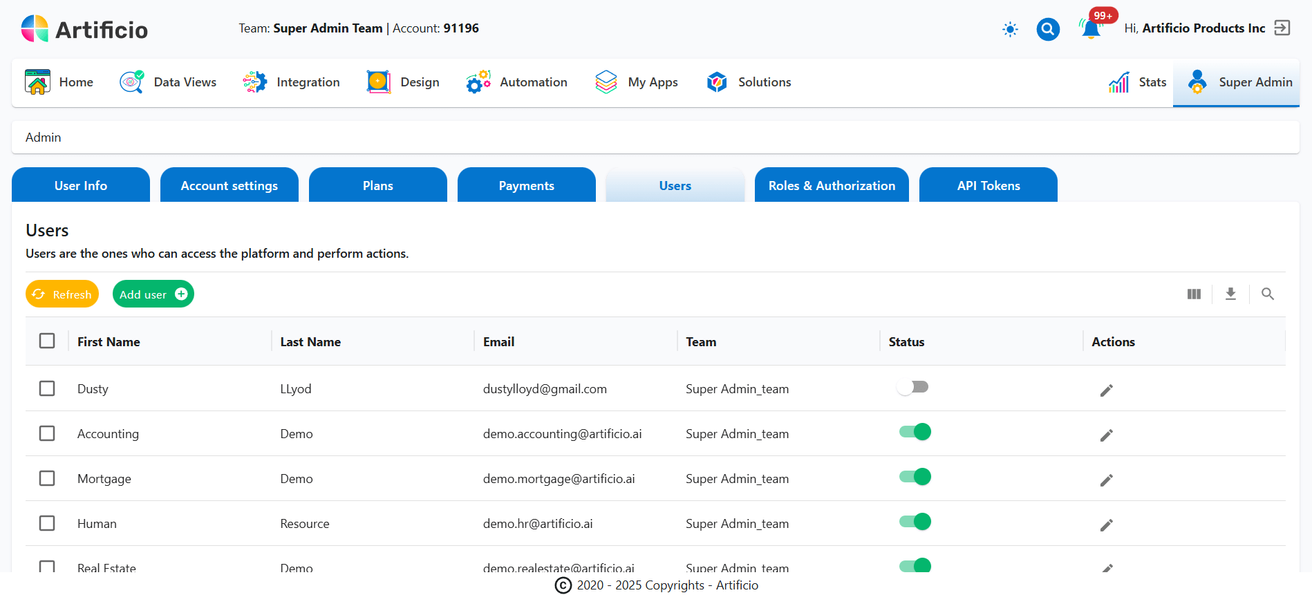 User Access Control and Security