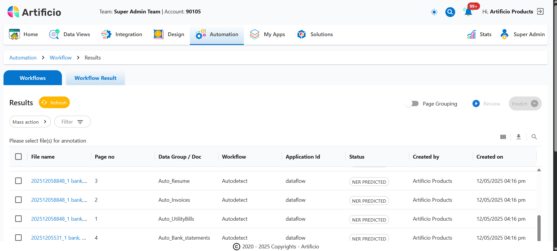Automated Document Classification